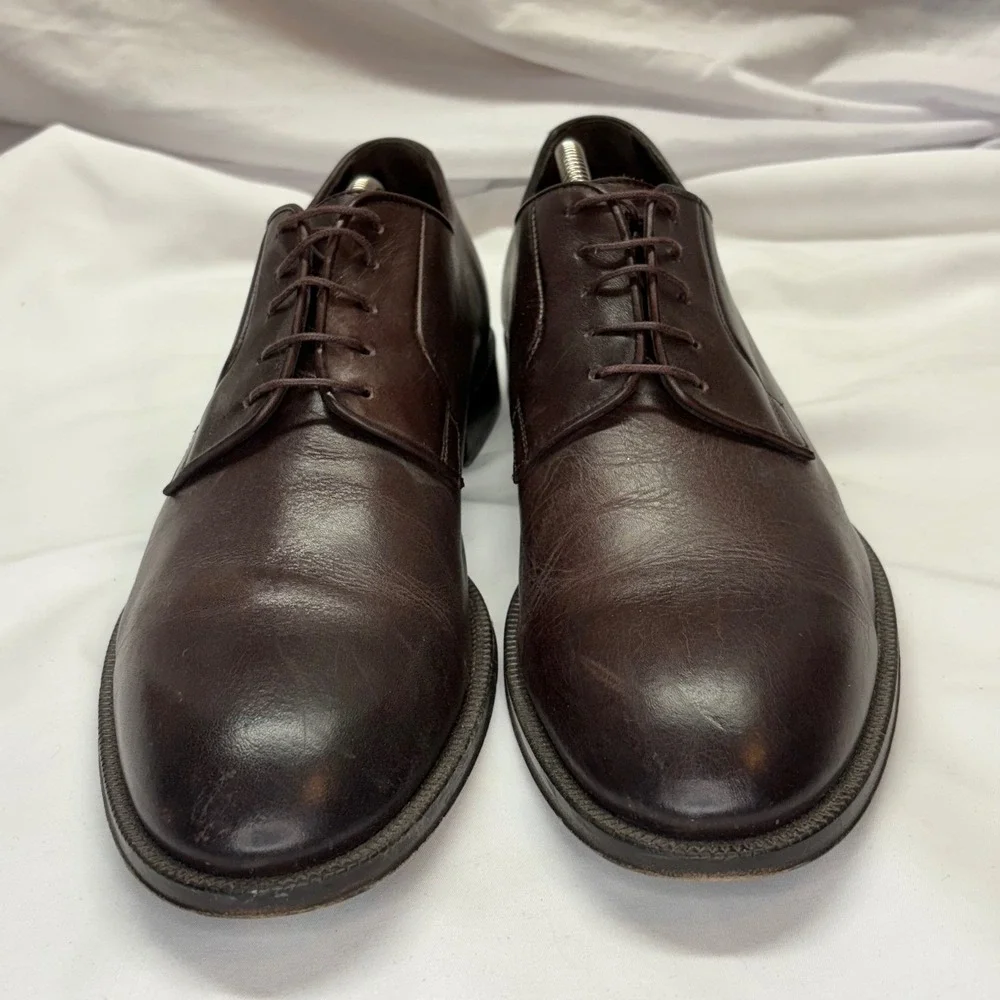 Paul Smith Antique Leather Oxford Flexible Travel Shoes Mens 11‎ USMade in Italy